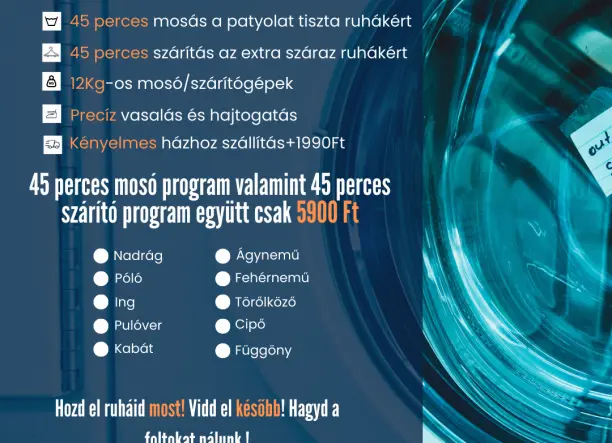 Mosodai szolgáltatás Airbnb,Hotel,Motel valamint lakossági ügyfeleknek
