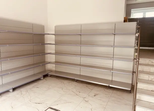 Új tegometall típusú polcrendszer, üzletberendezés