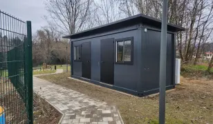 Eladó új osztott szaniter konténer (férfi - női)