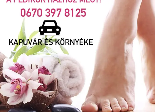 Pedikűr hazhoz is megyek