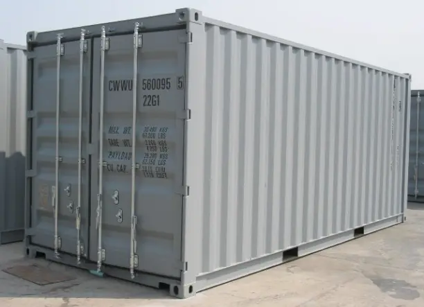 Szállítási konténer / egyszeri és utolsó útra szánt konténer, 20 lábas és 40 lábas.