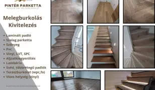 Melegburkolás parkettázás