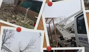 Veszélyes rossz helyen lévő fák kivágása