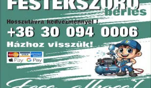 Festékszóró gépek bérbeadása