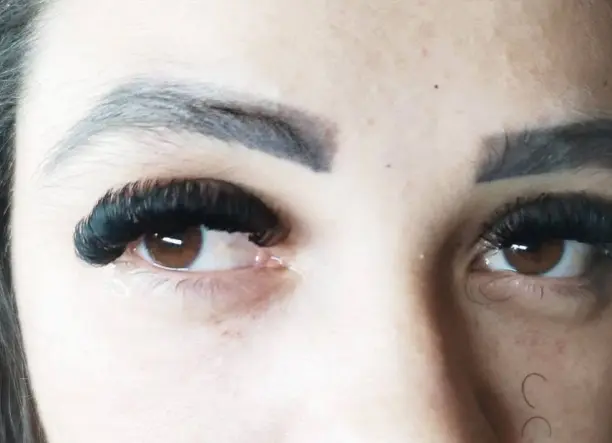 Műszempilla építés