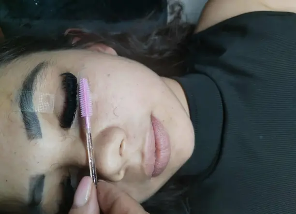 Műszempilla építés