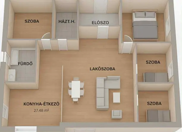 ÚJ ÉPÍTÉSŰ CSALÁDI HÁZAK ELADÓK MAKÁDON!