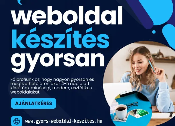 Weboldal készítés, Webáruház készítés GYORSAN!