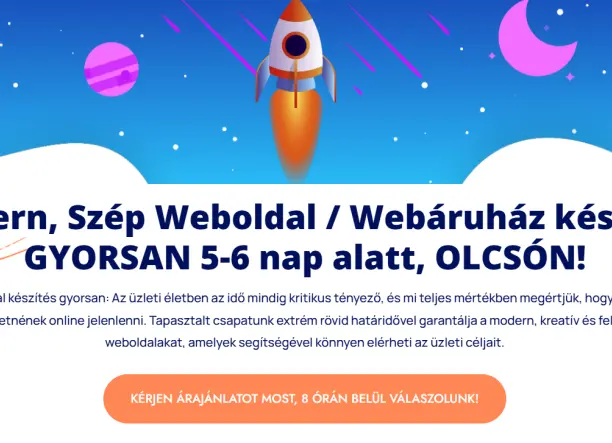 Weboldal készítés, Webáruház készítés GYORSAN!