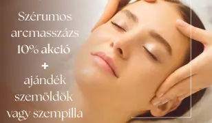 Szérumos arcmasszázs 10% AKCIÓ + ajándék