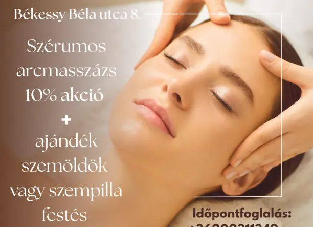 Szérumos arcmasszázs 10% AKCIÓ + ajándék