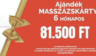 AJÁNDÉK MASSZÁZSKÁRTYA CSAK KARÁCSONYRA ÉRVÉNYES