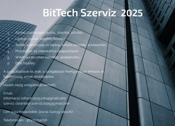 Számítógép és notebook karbantartás, javítás