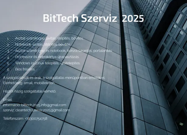 Számítógép és notebook karbantartás, javítás