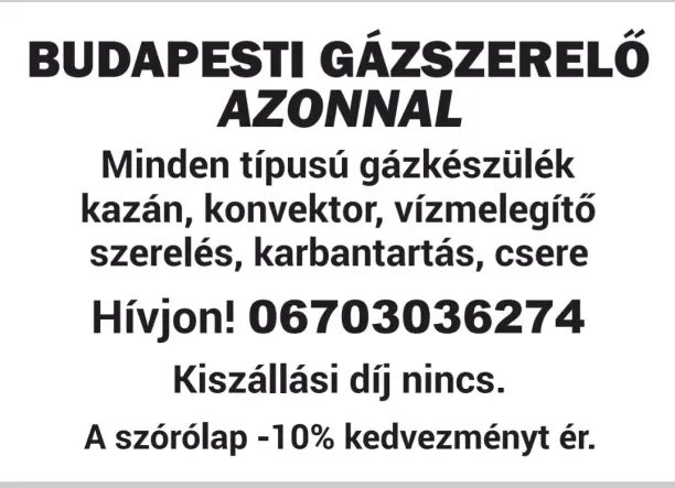Budapesti gázszerelő