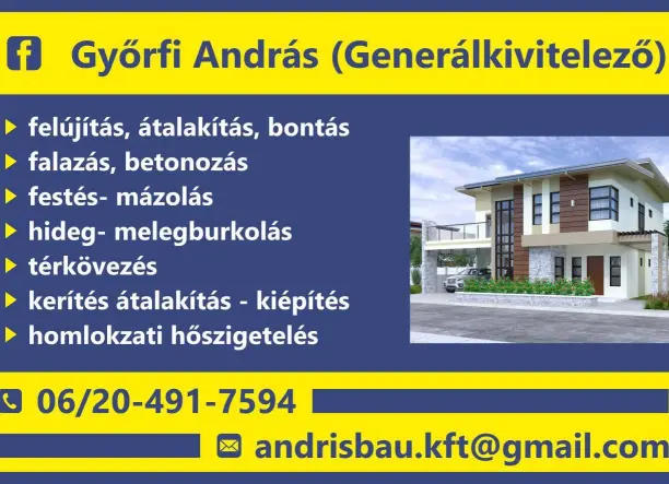 ANDRIS BAU – Teljes körű generálkivitelezés