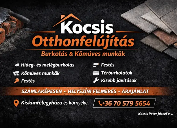 Kőműves munkák Burkolás