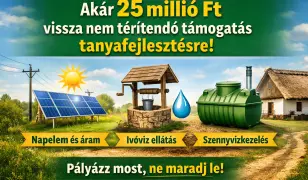 Akár 25 M Ft vissza nem térítendő támogatás tanyád fejlesztésére
