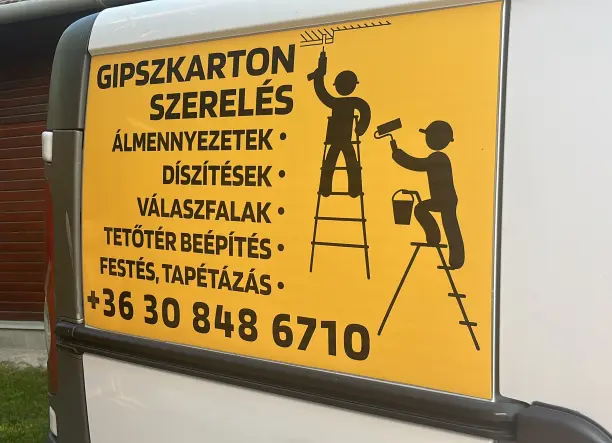 Gipszkarton szerelés, festés, Kőműves munkák