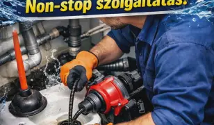 Duguláselhárítás 0-24 órában hétvégén és ünnepnapokon is.