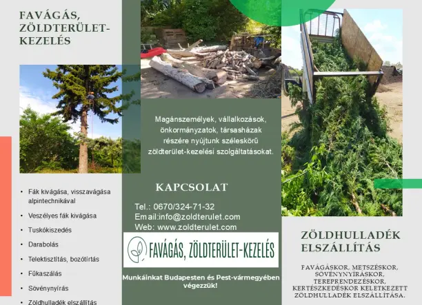 Favágás, zöldterület-kezelést vállalok