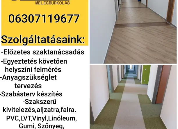 Melegburkolás, Parkettázás