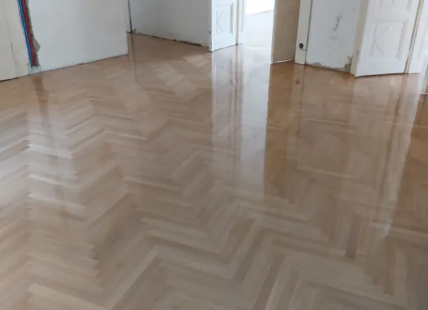 Melegburkolás, Parkettázás