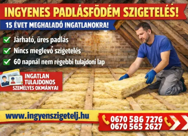 Ingyenes padlásfödém szigetelés