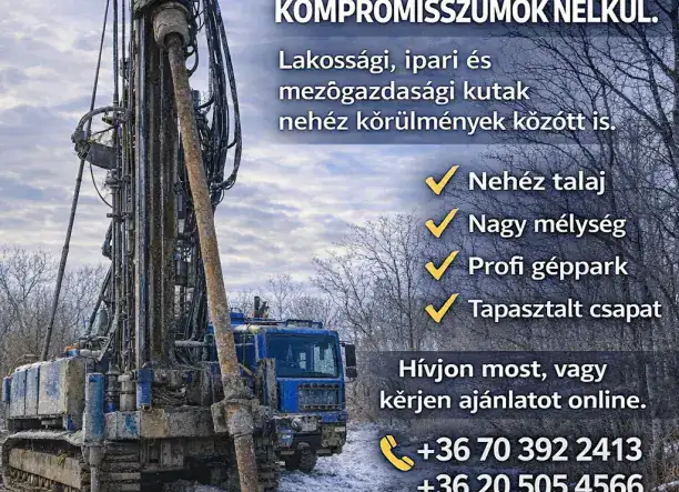 Kútfúrás kompromisszumok nélkül