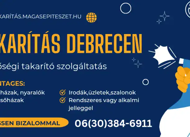 Minőségi takarítás Debrecen és környéke