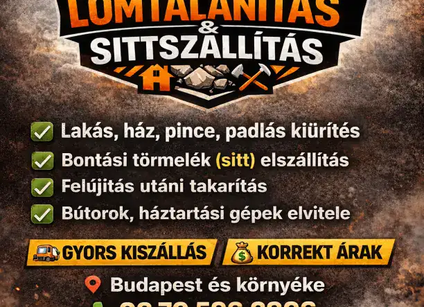 Lomtalanítás, sittszállítás