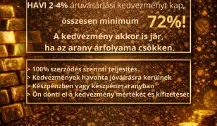 Befektetés - Aranyvásárlás kedvezménnyel