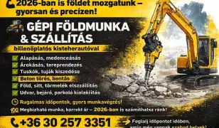 Megbízható gépi földmunka és szállítás – gyors, profi, kedvező áron!