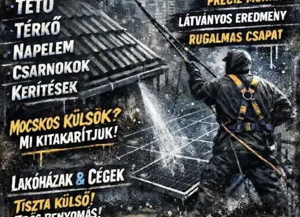 Háztetők, Napelemek, Térkövek, Sírkövek, klímák professzionális tisztítása