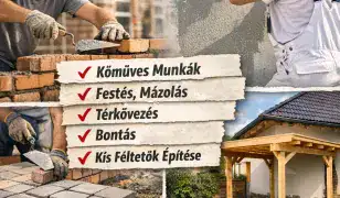 Teljes körű kőműves és festői munkák, 27 éves tapasztalattal!