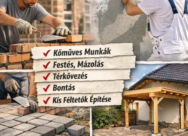 Teljes körű kőműves és festői munkák, 27 éves tapasztalattal!