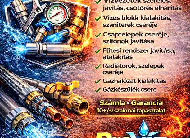 Víz-,Gáz-,Fűtésszerelés