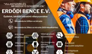 Teljeskörű villanyszerelés.