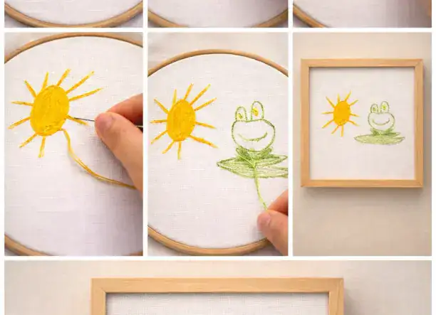 Egyedi hímzett termékek gyermekrajz alapján 7.990