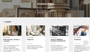 Kontent Pláza online marketing oktatóplatform