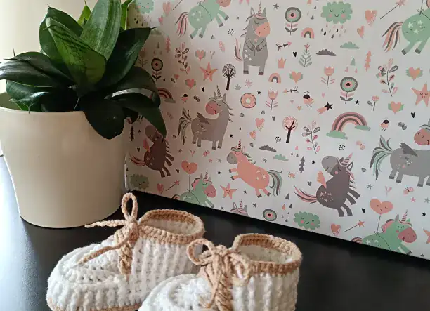 Baba látogató, keresztelő díszcsomag bárányos