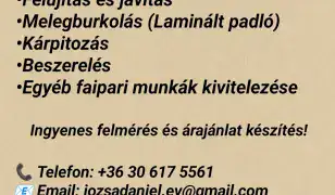 Faipari megoldások egy helyen!