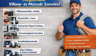 Megbízható villanyszerelő és műszaki szakember!