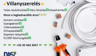 Villanyszerelés, napelem, klíma.