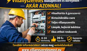 Áramprobléma? Profi villanyszerelő 0–24 Budapesten!