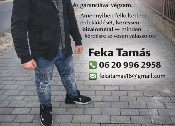 Térkövezését betonozását