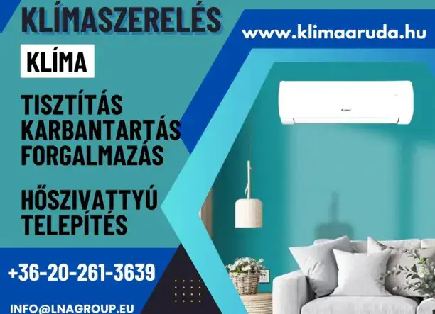 Klímaszerelés Budapesten, Pest, Heves és Nógrád megyében 22 év tapasztalattal