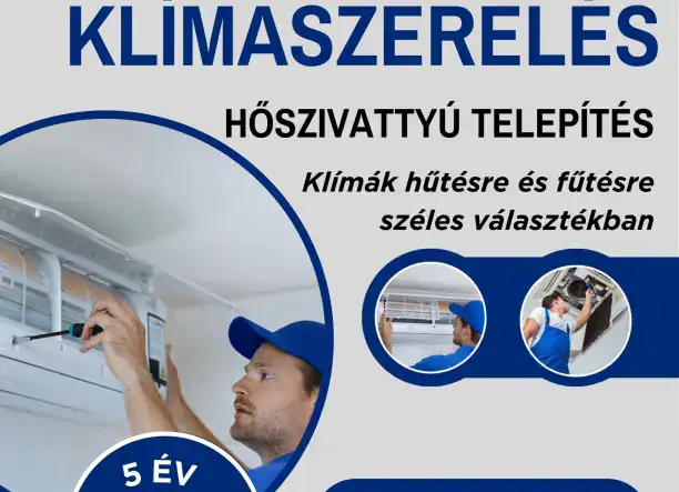 Klímaszerelés Budapesten, Pest, Heves és Nógrád megyében 22 év tapasztalattal