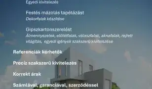 Burkolás, festés, gipszkartonozás