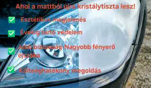 Fényszóró regenerálás gőzöléses technológiával